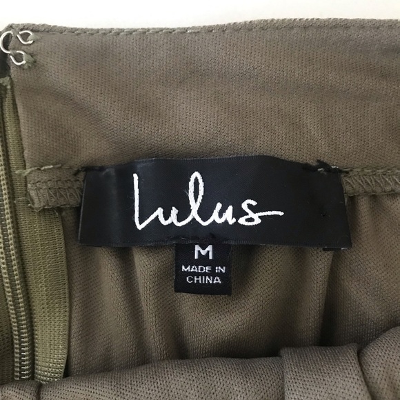 Lulus | Don’t Shed A Tier Sage Green Ruffled Mini Skirt | Medium - Picture 13 of 13